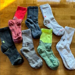 Under Armour Men's Athletic Socks - Red, Gray, Green, White